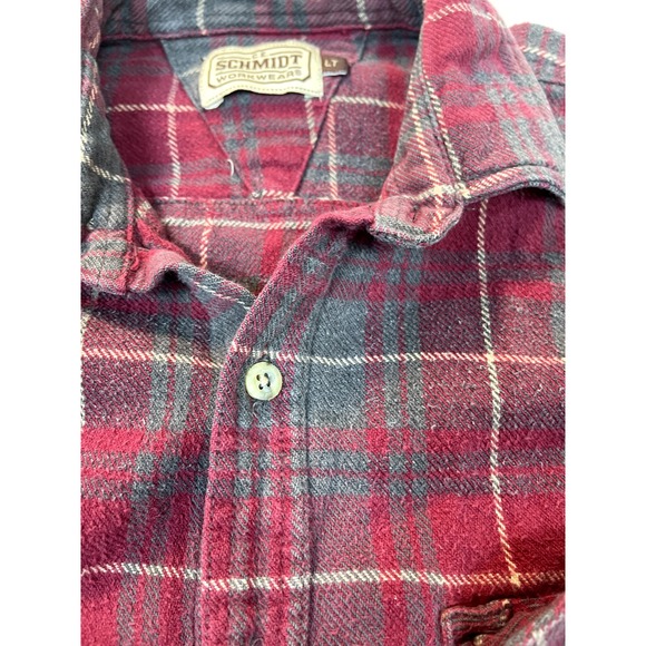 C.E. Schmidt Workwear  Shirt Flannel Large Tall Mens LT Heavy‎ Weight Shacket - Picture 6 of 14